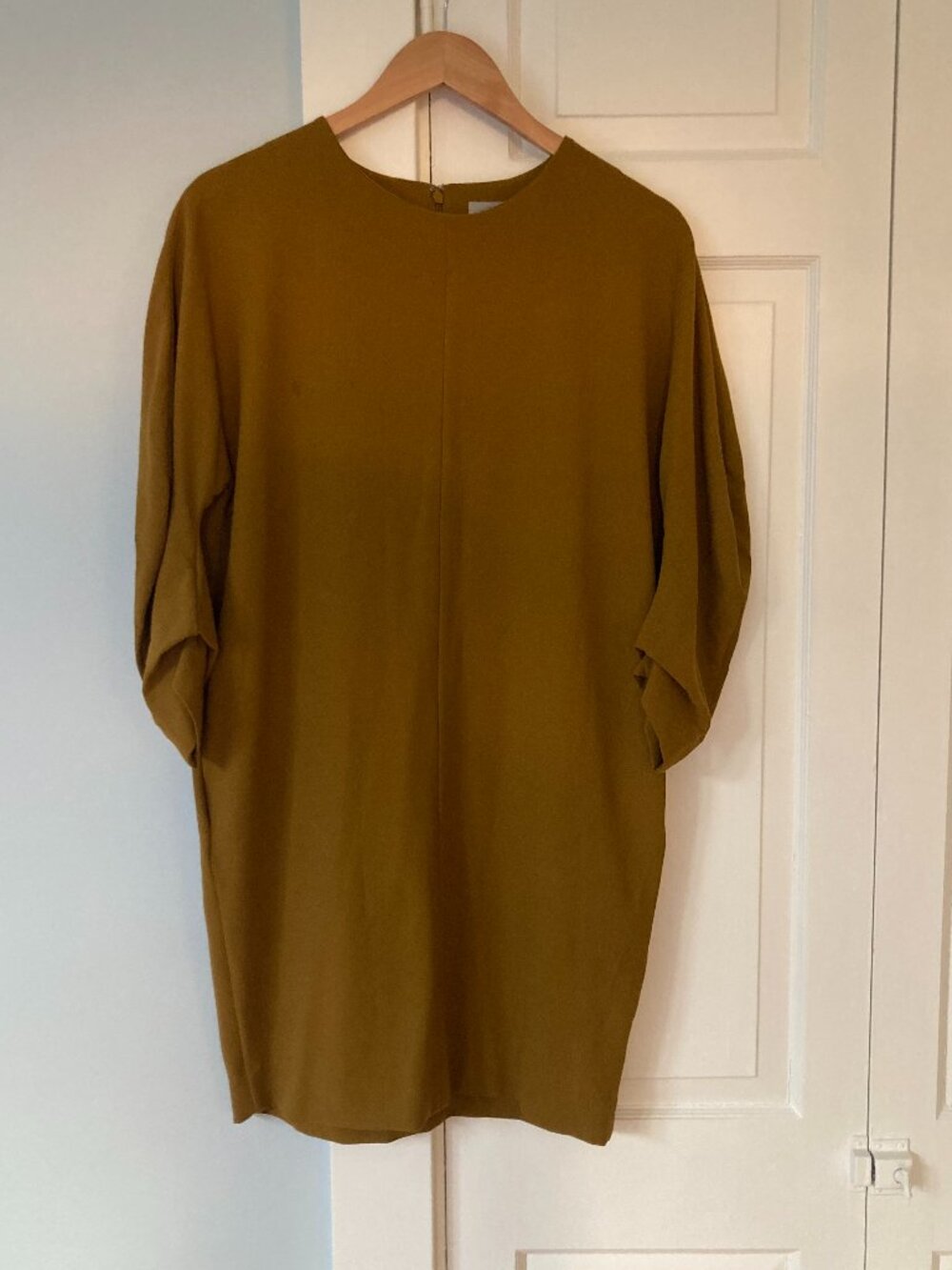 COS Ochre Mini Cocoon Dress